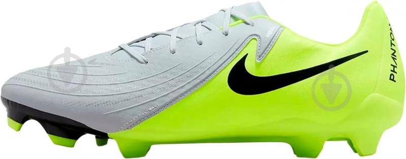 Бутсы Nike Phantom Gx II Academy Fg/Mg FD6723-003 р.45,5 серый с зеленым - фото 8 Бутсы Nike Phantom Gx II Academy Fg/Mg FD6723-003 р.45,5 серый с зеленым - фото 8