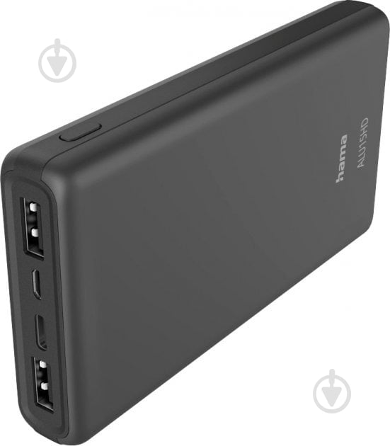 Повербанк Hama ALU15HD 15000 mAh black (00201655) - фото 1