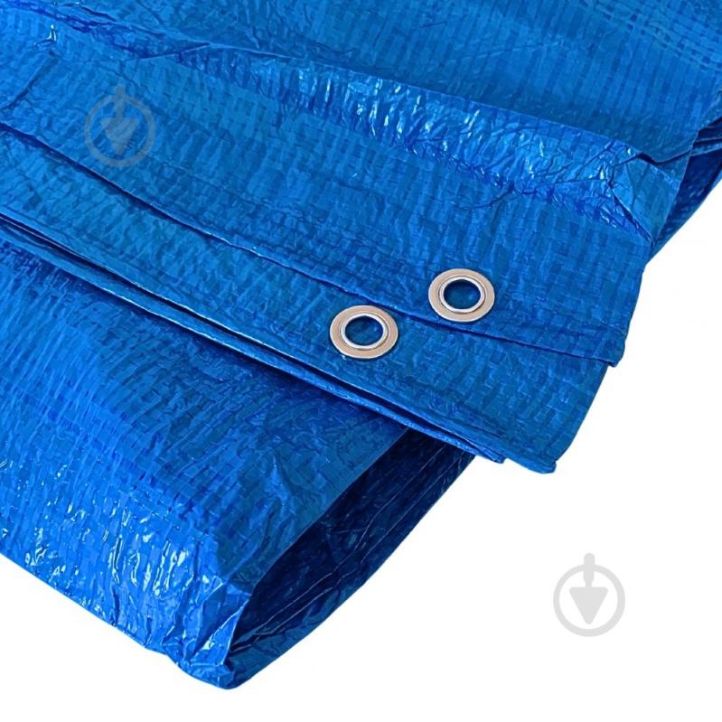 Тент универсальный AGREEN 45 гр/м.кв, 5м х 6м синий S1115 Синий - фото 8