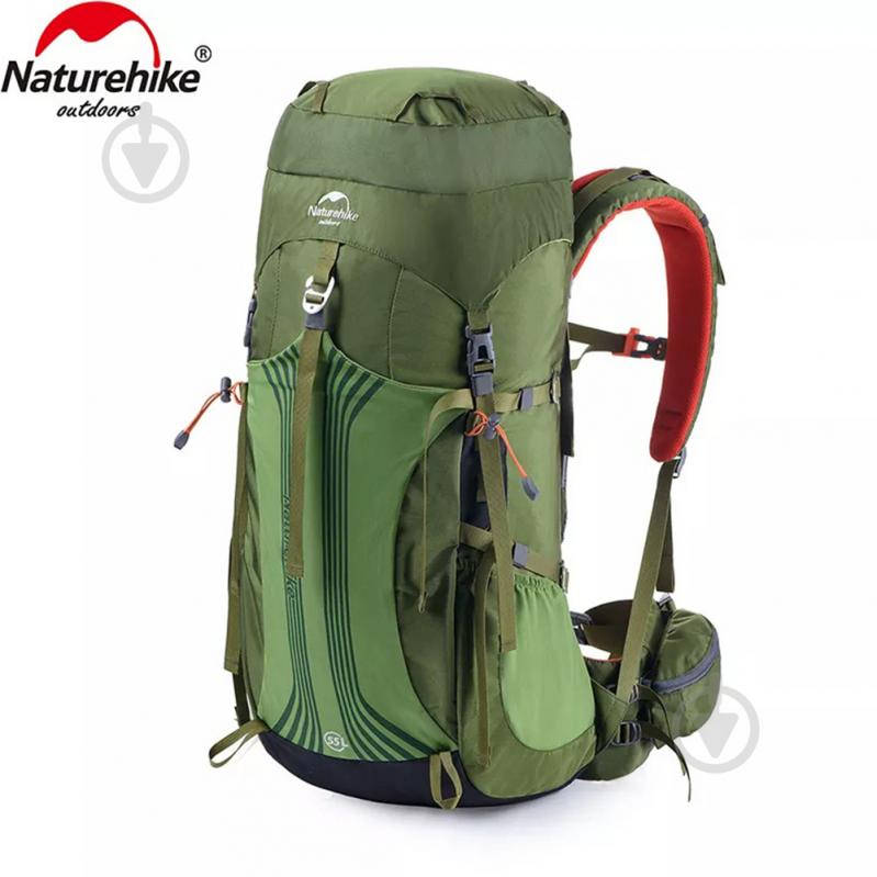 Рюкзак Naturehike туристический NH16Y020-Q, зеленый 55 л зеленый - фото 1