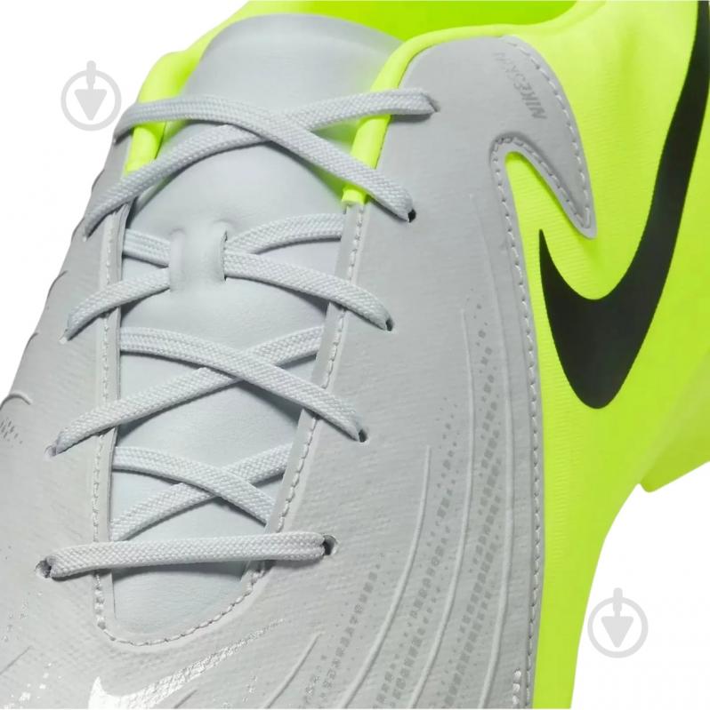 Бутсы Nike Phantom Gx II Academy Fg/Mg FD6723-003 р.46 серый с зеленым - фото 5