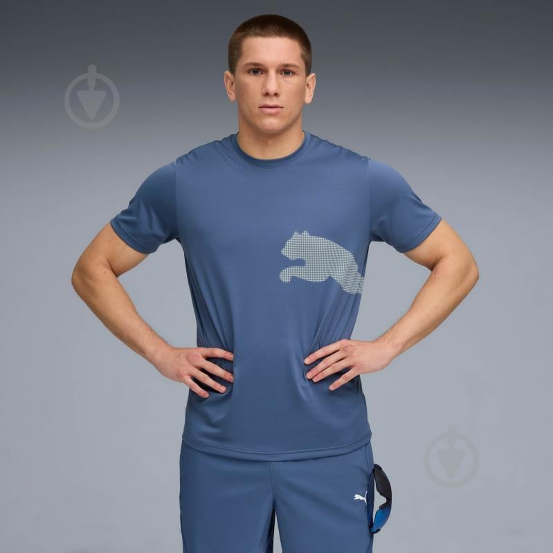 Футболка Puma TAD BIG LOGO Tee 52672180 р.XL синий - фото 1 Футболка Puma TAD BIG LOGO Tee 52672180 р.XL синий - фото 1
