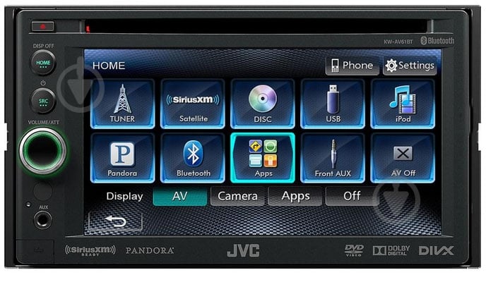 Автомагнитола JVC KW-AV61BTEE - фото 1