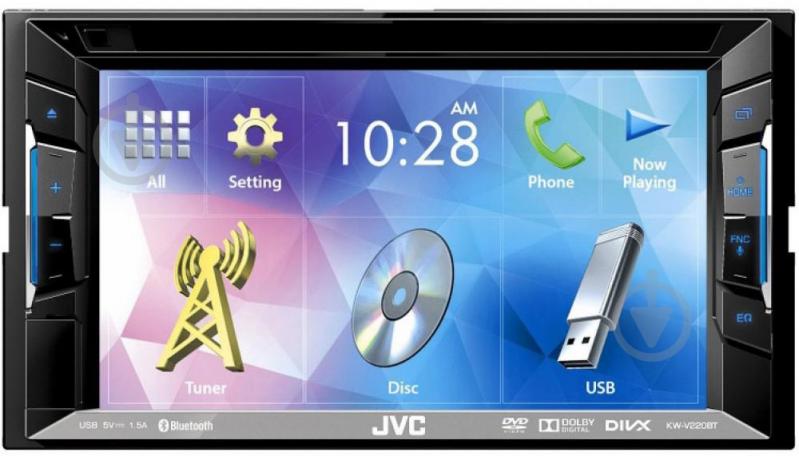 Автомагнітола JVC KW-V220BTQN - фото 1