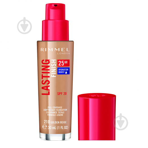 Тональная основа Rimmel London Lasting Finish 25H 210 30 мл - фото 1