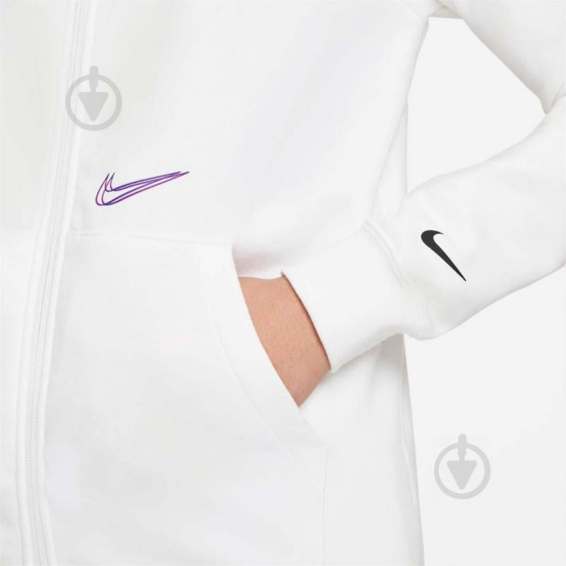 Джемпер Nike W NSW ESSNTL FZ HOODIE PRNT DJ4120-100 р. XS белый - фото 5