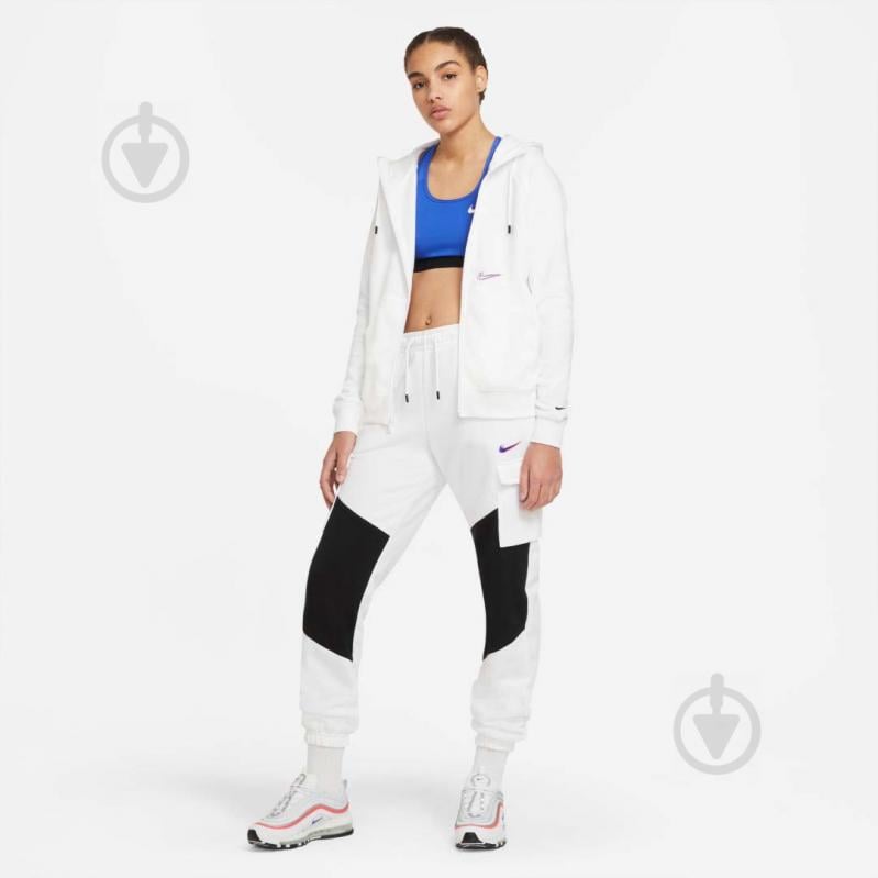 Джемпер Nike W NSW ESSNTL FZ HOODIE PRNT DJ4120-100 р. XS белый - фото 6