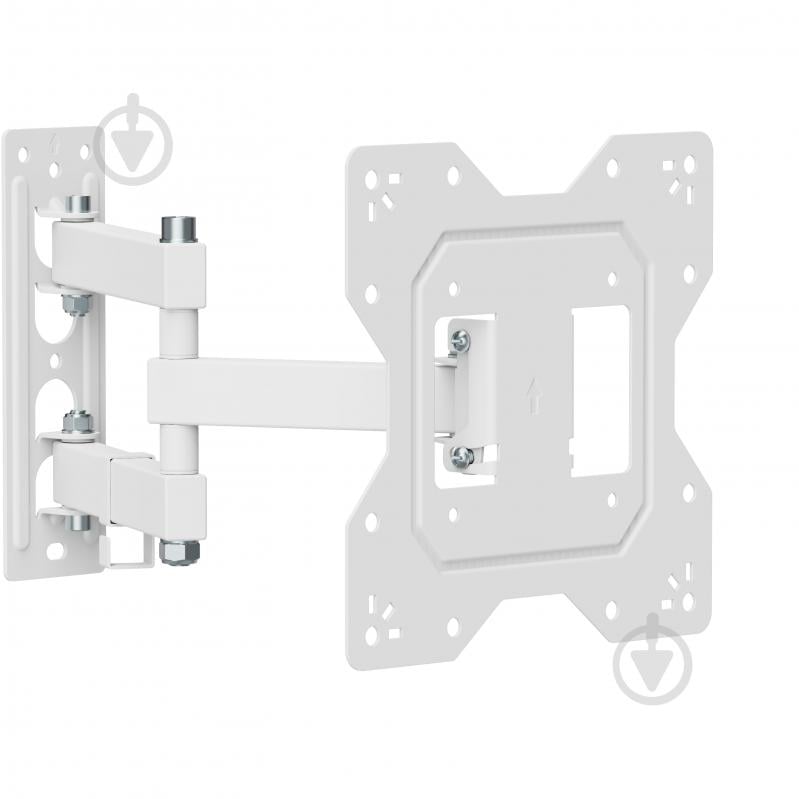 Кріплення для телевізора Kivi Motion-223W, 30кг, поворотно-похилі 23"-43" білий - фото 1