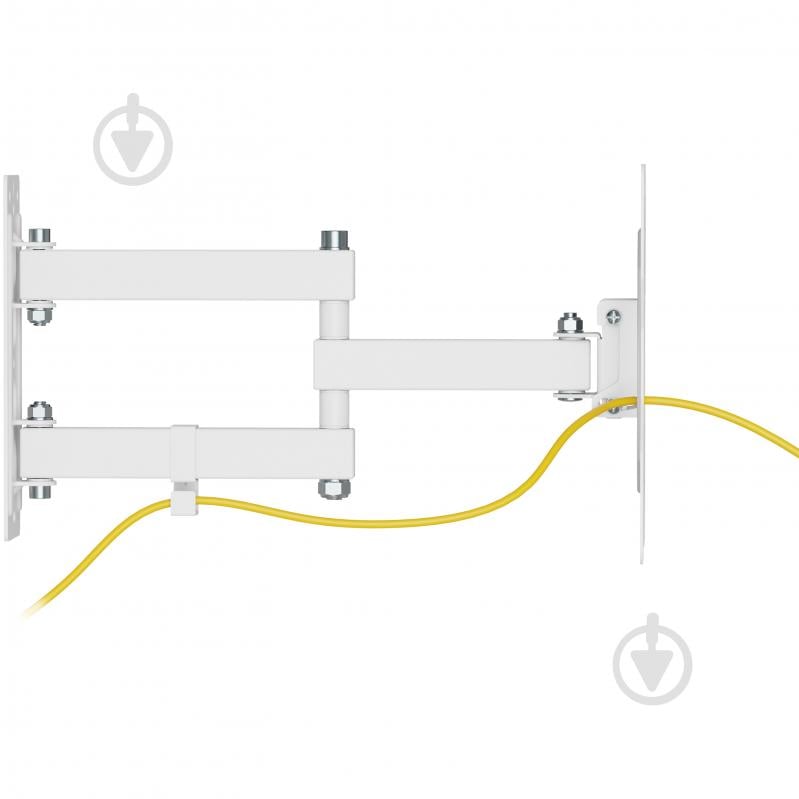 Кріплення для телевізора Kivi Motion-223W, 30кг, поворотно-похилі 23"-43" білий - фото 13
