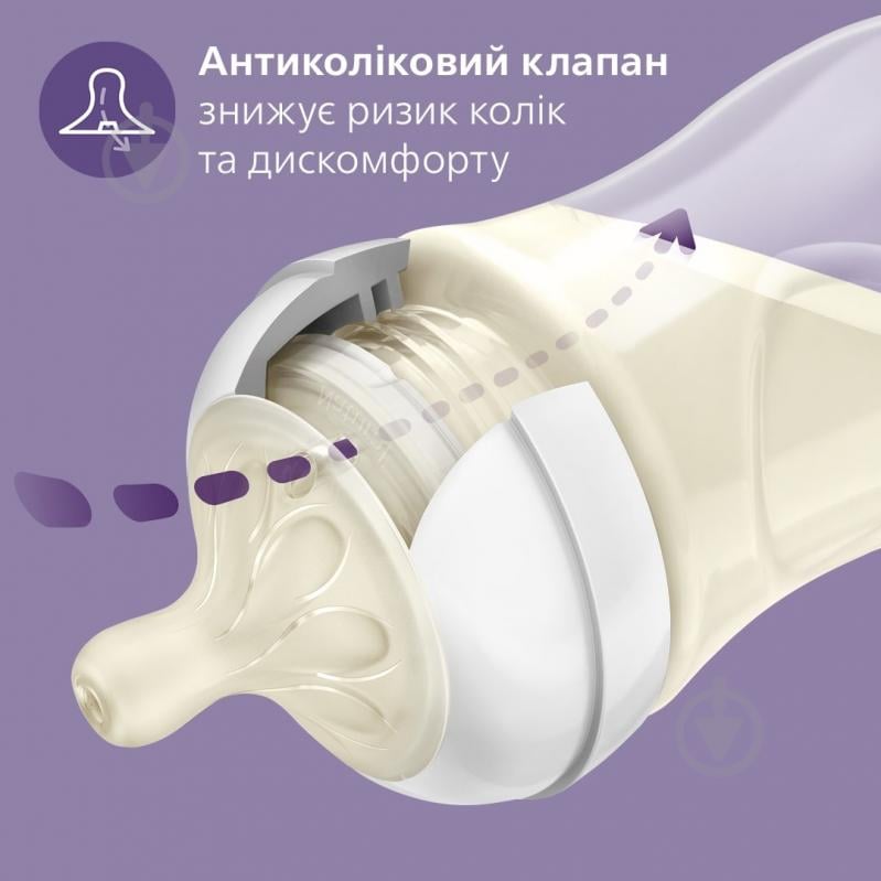 Пляшечка Philips Avent для годування скло Natural 240 мл (SCF053/17) - фото 5