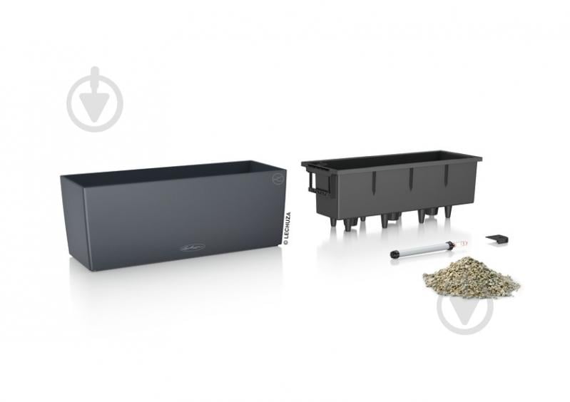 Кашпо Lechuza Balconera Color 50 прямокутний 8 л сірий (15673) - фото 2