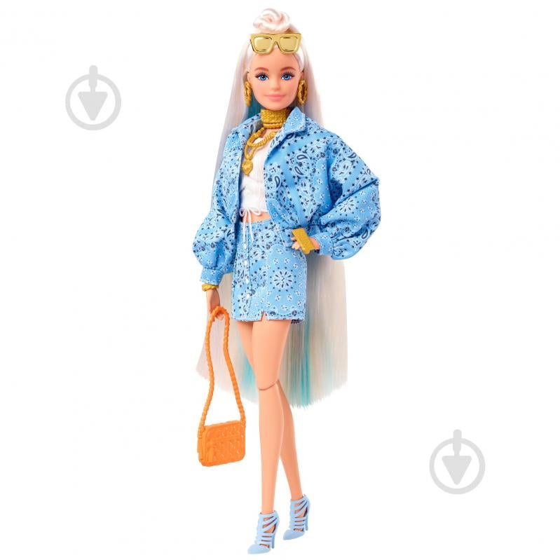 Лялька Barbie "Екстра" білявка з пучком на розпущеному волоссі HHN08 - фото 4