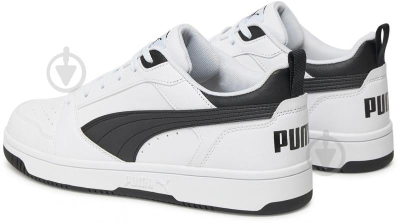 Кросівки чоловічі демісезонні Puma REBOUND V6 LOW 39232802 р.44,5 біло-чорні - фото 4