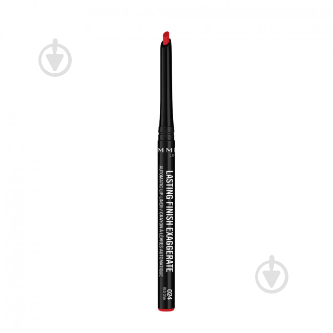 Олівець для губ Rimmel London Lasting Finish Exaggerate (024) Red Diva 0,35 г - фото 2