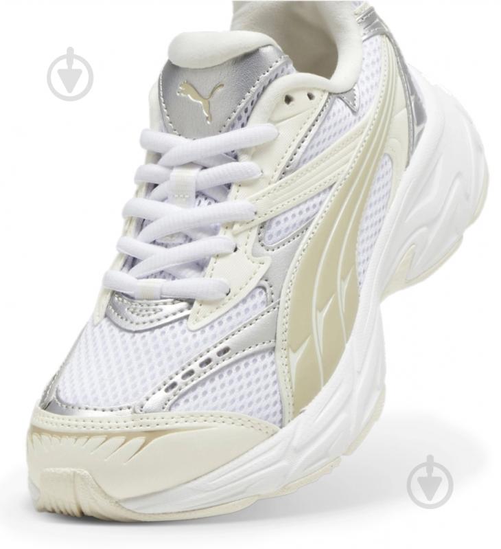 Кроссовки женские демисезонные Puma PUMA MORPHIC METALLIC WNS 39729801 р.37 бело-желтые - фото 4