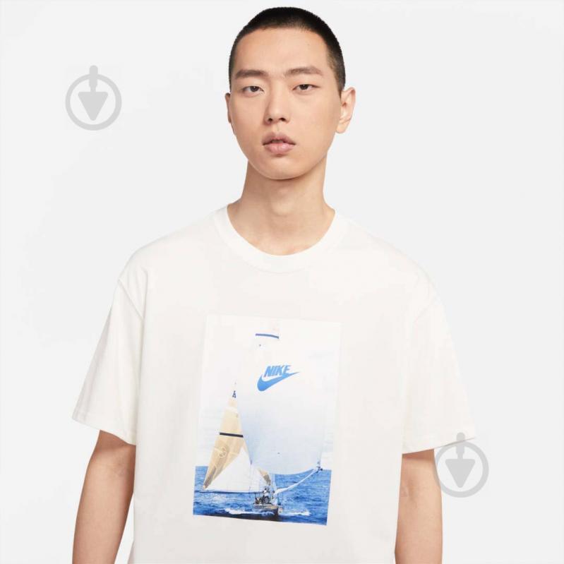 Футболка Nike M NSW TEE RE-ISSUE DA0939-133 р.S бежевий - фото 3