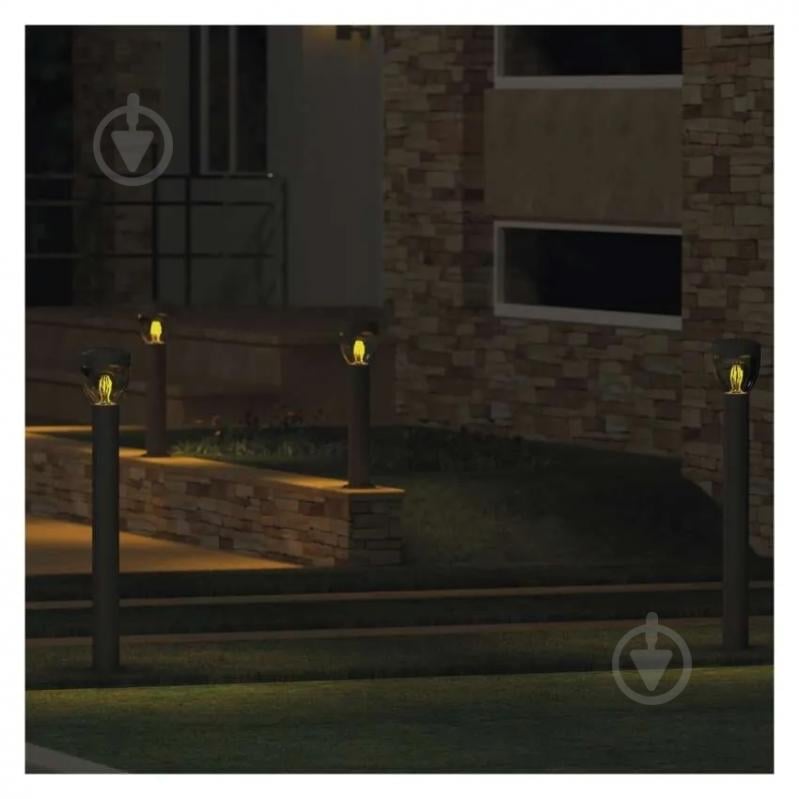 Світильник садовий Emos світлодіодний стовпчастий E27 15 Вт IP44 антрацит ZGA0C0P - фото 18