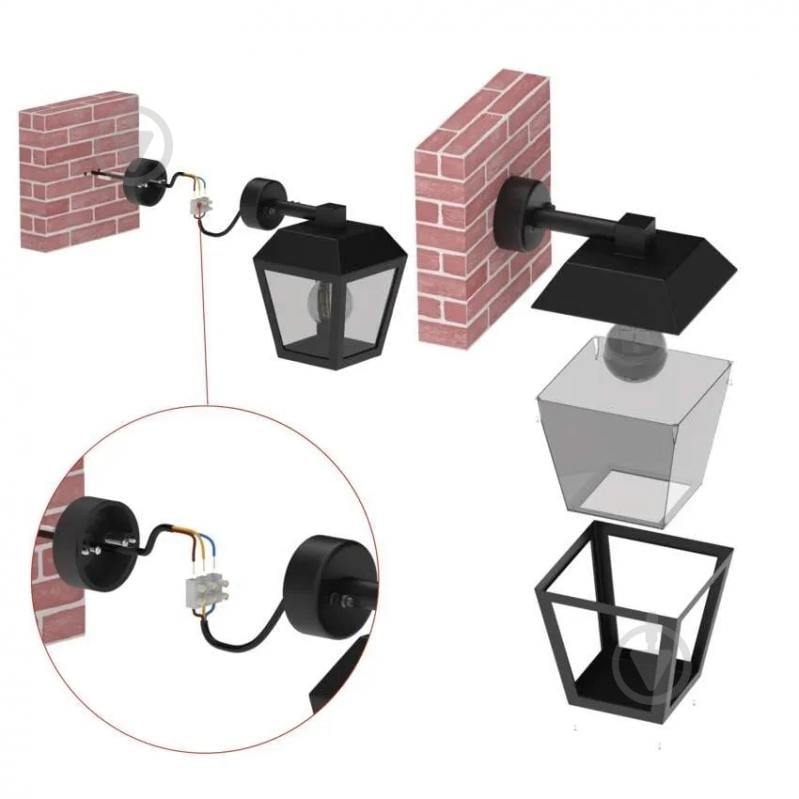 Светильник садовый Emos светодиодный настенный E27 15 Вт IP44 черный ZGB020P - фото 15 Светильник садовый Emos светодиодный настенный E27 15 Вт IP44 черный ZGB020P - фото 15