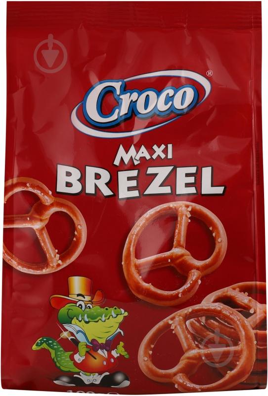 Мини-крендели CROCO BREZEL CROCO MAXI BREZEL соленые 100 г 100 г - фото 1