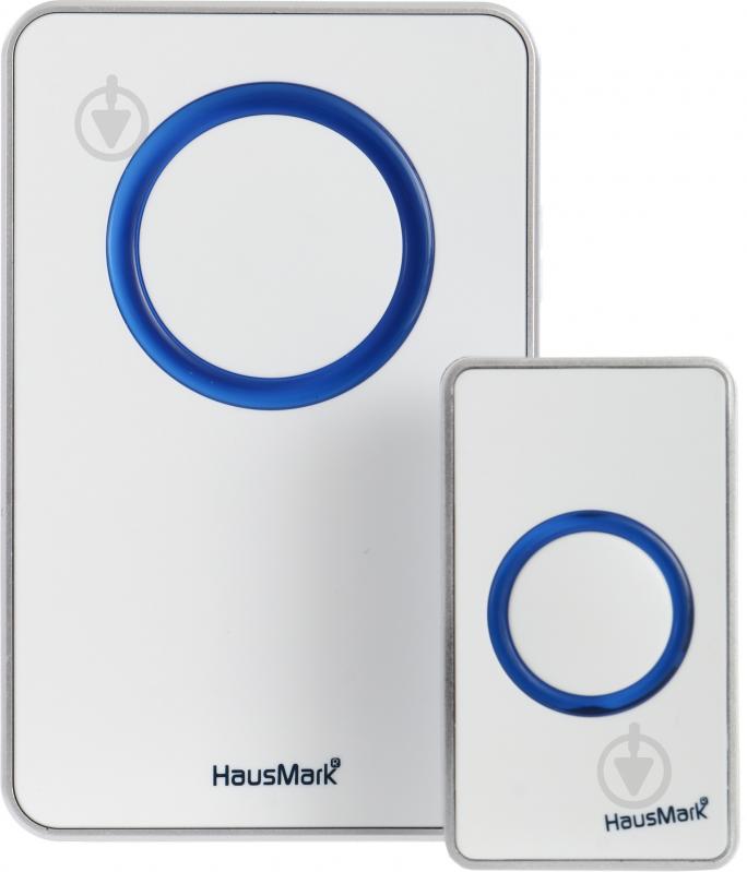 Звонок беспроводной HausMark белый WSD-912-BL11 - фото 1 Звонок беспроводной HausMark белый WSD-912-BL11 - фото 1
