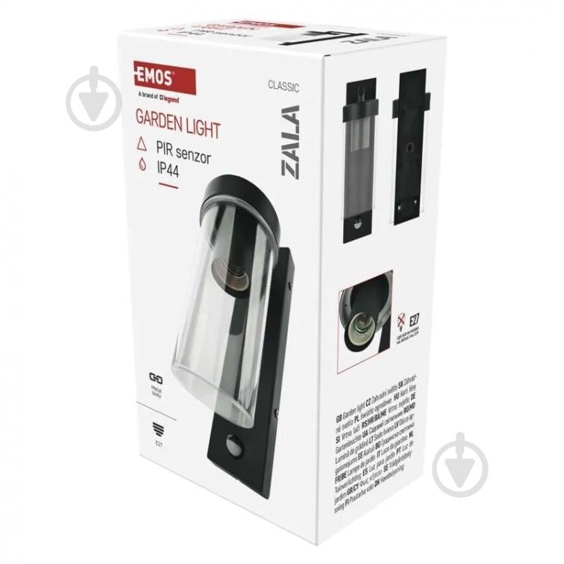 Светильник садовый Emos светодиодный настенный PIR E27 15 Вт IP44 антрацит ZGC040P - фото 8 Светильник садовый Emos светодиодный настенный PIR E27 15 Вт IP44 антрацит ZGC040P - фото 8