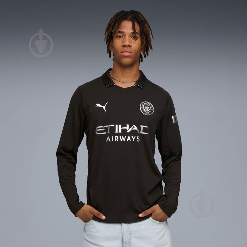 Футболка Puma MCFC Away Jersey Replica LS 78035102 р.XL синий - фото 1