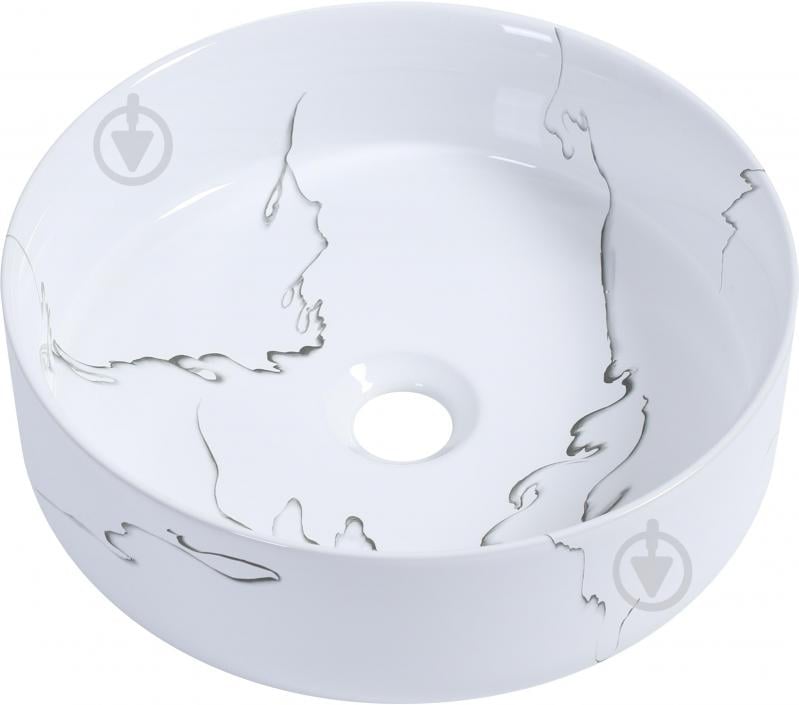 Умивальник EGO на стільницю CALACATA MARBLE 36х36х12 см - фото 2 Умивальник EGO на стільницю CALACATA MARBLE 36х36х12 см - фото 2