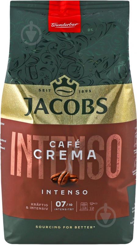Кофе в зернах Jacobs Cafe Crema Intenso 8х1000г - фото 1