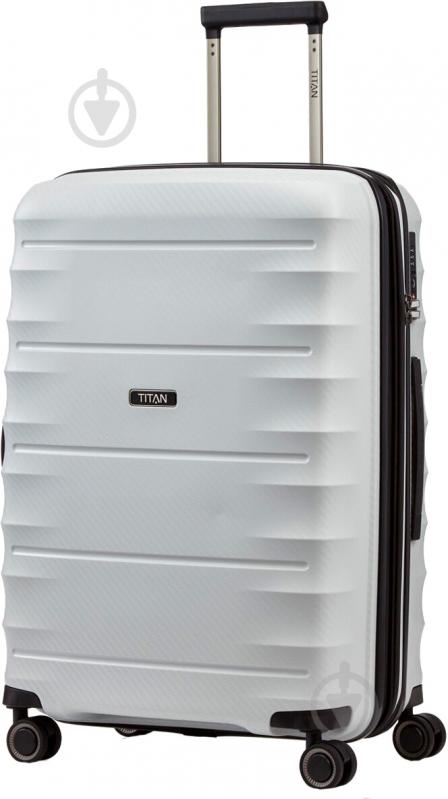 Чемодан Titan M 67 70 л белый Highlight - фото 1 Чемодан Titan M 67 70 л белый Highlight - фото 1