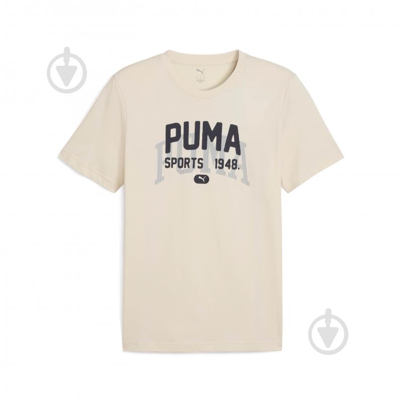 Футболка Puma GRAPHIC Varsity Tee 68803587 р.XL бежевий - фото 4 Футболка Puma GRAPHIC Varsity Tee 68803587 р.XL бежевий - фото 4