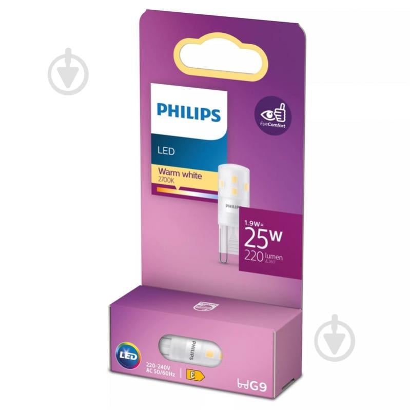 Лампа світлодіодна Philips 1,9 Вт G9 G9 220 В 929003790501 - фото 2