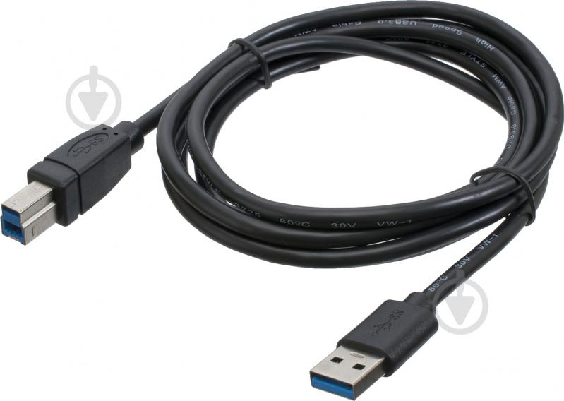 Кабель для принтера Patron USB 3.0 AM/BM PN-AMBM-USB3-18 1,8 м чорний (CAB-PN-AMBM-USB3-18) - фото 1