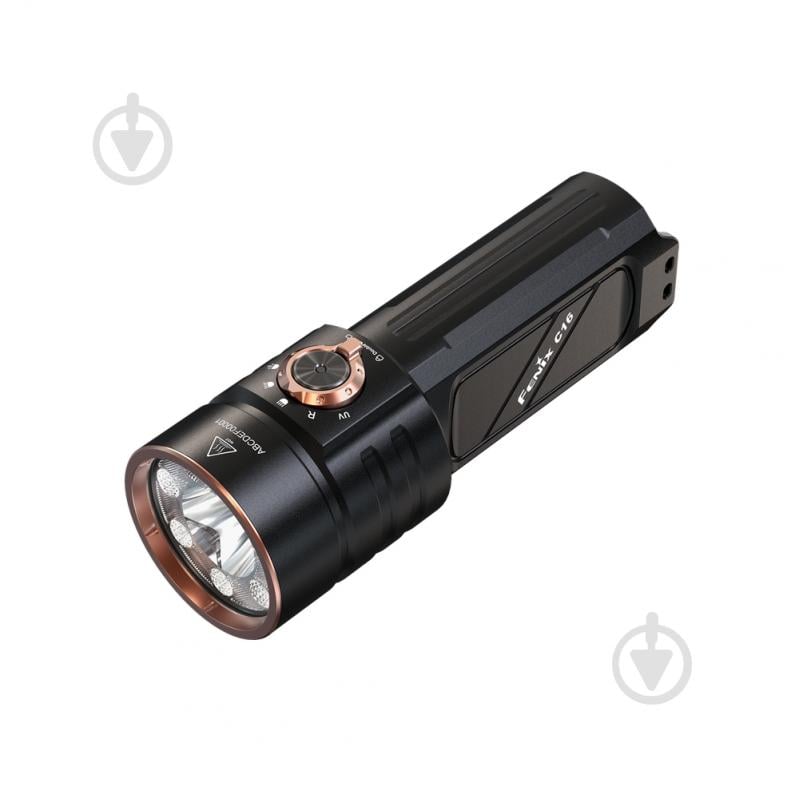 Фонарь ручной Fenix Light 6000 Lm черный C16 - фото 1