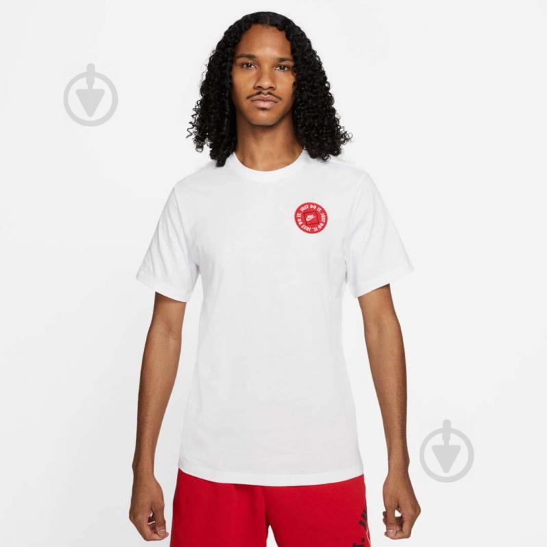 Футболка Nike nsw tee jdi lbr 2 nike ss21 DA0247-100 р.M белый - фото 2