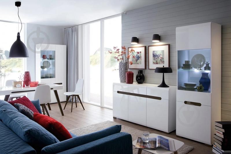 Вітрина BRW AZTECA TRIO 1W1д 1930х600х410 мм білий глянець / (S504-REG1W1D/19/6-BI/BIP) - фото 6