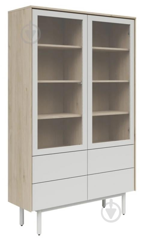 Вітрина BRW EMA 2W4ш 1770х1050х400 мм горіх джексон гікорі / світло-сірий (S593-REG2W4S-ORJ/JSZ-FMIX70-KPL01) - фото 1 Вітрина BRW EMA 2W4ш 1770х1050х400 мм горіх джексон гікорі / світло-сірий (S593-REG2W4S-ORJ/JSZ-FMIX70-KPL01) - фото 1