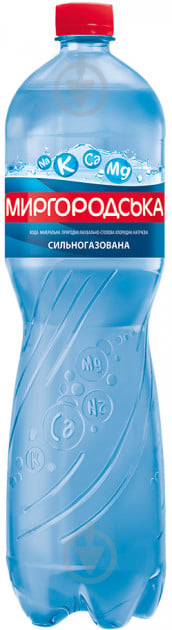 Вода Миргородська сильногазована мінеральна лікувально-столова 1,5 л - фото 1