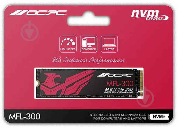 SSD-накопитель OCPC 256GB M.2 PCI Express 3.0 x4 (SSDM2PCIEF256GB) - фото 2