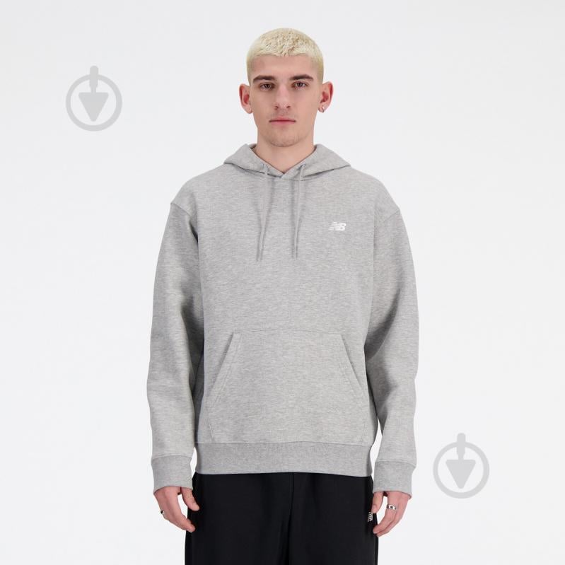 Джемпер New Balance Small Logo MT41508AG р.S сірий - фото 1 Джемпер New Balance Small Logo MT41508AG р.S сірий - фото 1