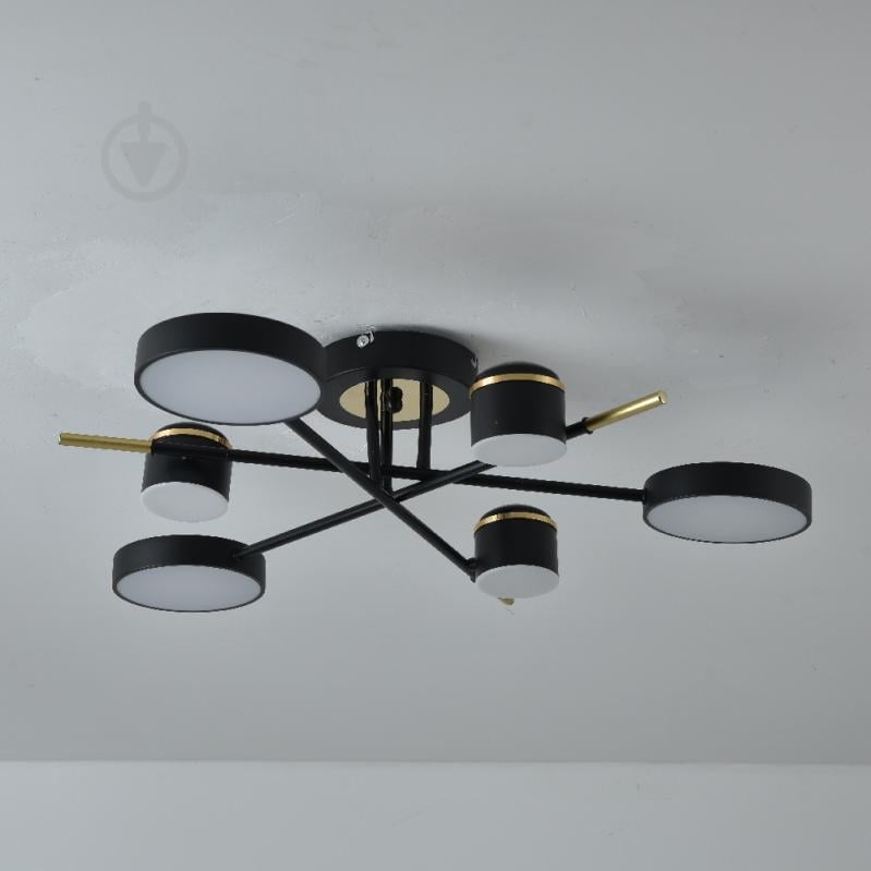 Люстра світлодіодна ARDERO Storia 6xLED-модуль чорний AL6122 - фото 6