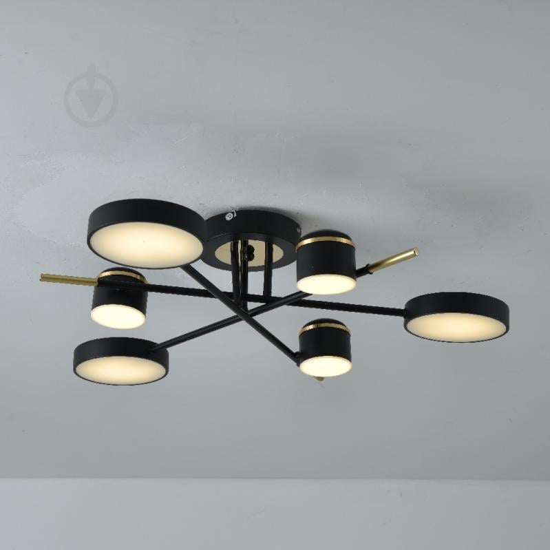 Люстра світлодіодна ARDERO Storia 6xLED-модуль чорний AL6122 - фото 4