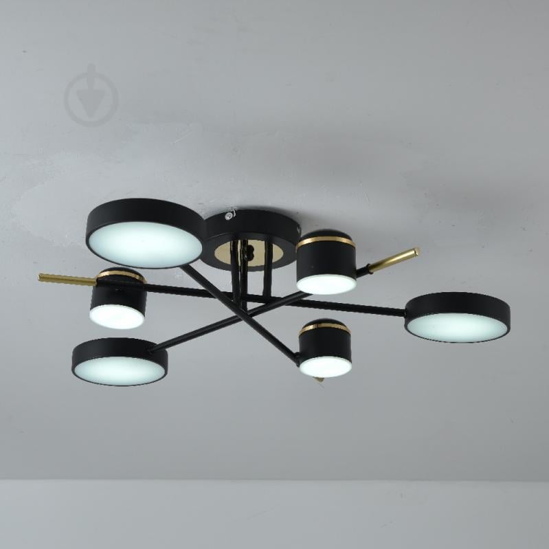 Люстра світлодіодна ARDERO Storia 6xLED-модуль чорний AL6122 - фото 2
