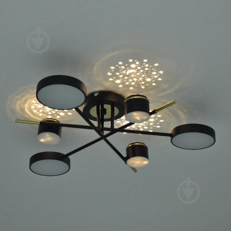 Люстра світлодіодна ARDERO Storia 6xLED-модуль чорний AL6122 - фото 5