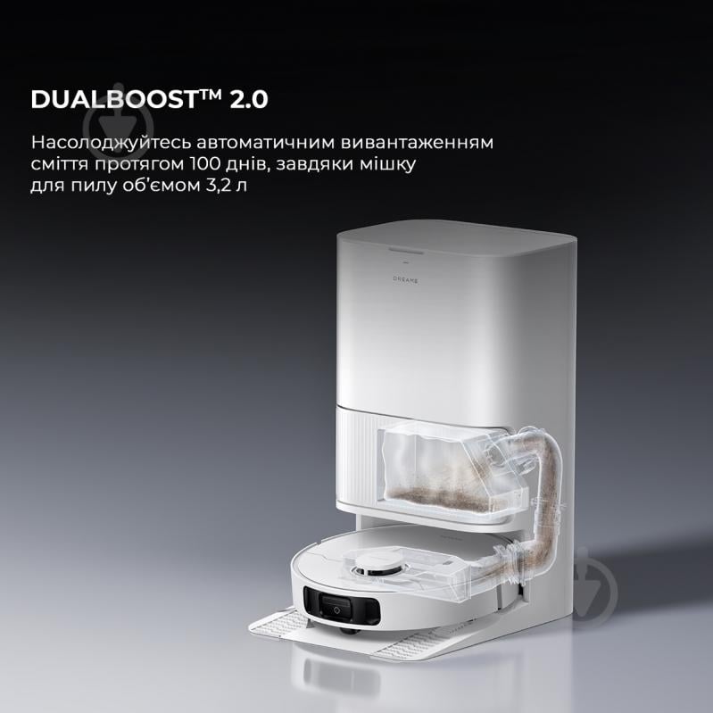 Робот-пилосос DREAME Bot D20 Ultra (RLD31SE) white - фото 10 Робот-пилосос DREAME Bot D20 Ultra (RLD31SE) white - фото 10