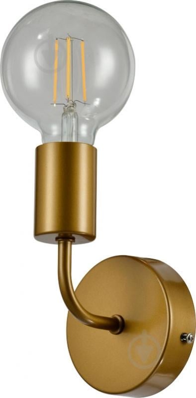 Світильник настінний Accento lighting Miledi 1x60 Вт E27 антична латунь - фото 1