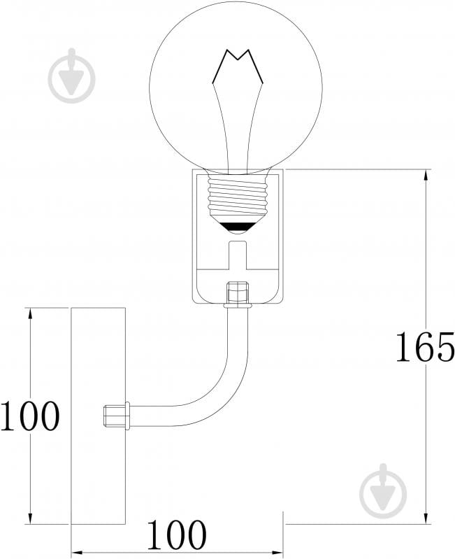 Світильник настінний Accento lighting Miledi 1x60 Вт E27 антична латунь - фото 3