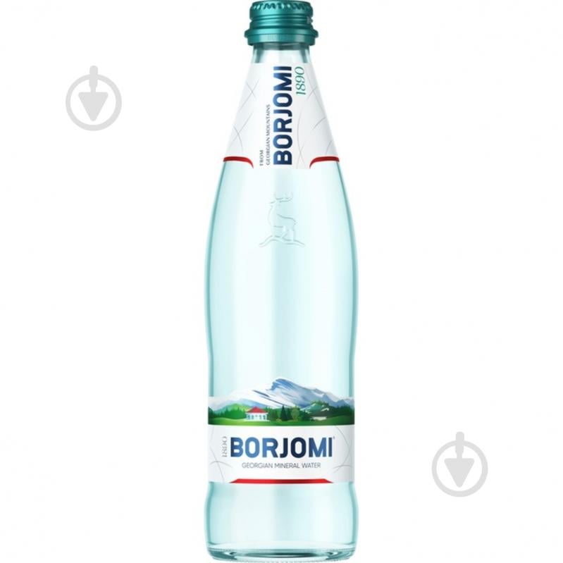 Вода Borjomi сильногазована мінеральна лікувально-столова 0,5 л - фото 1