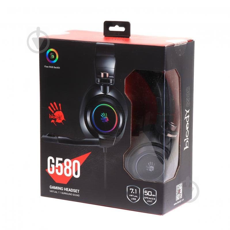 Навушники A4Tech black (G580 Bloody (Black)) 7.1 віртуальний звук - фото 6