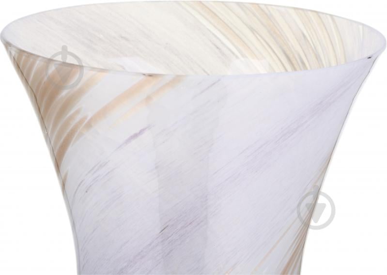 Ваза стеклянная Antonio Tammaro Twist D24 H55 55 см белая с лиловым VAS4490-1167 - фото 3 Ваза стеклянная Antonio Tammaro Twist D24 H55 55 см белая с лиловым VAS4490-1167 - фото 3