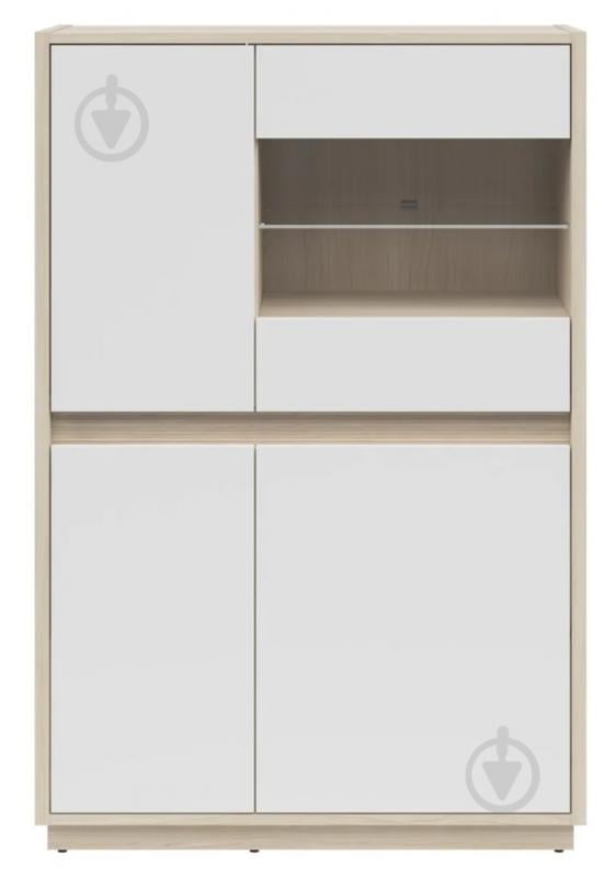 Вітрина BRW KIM 3д1W 950х1416х420 мм дуб ріва світлий / білий (S645-REG3D1W-DRJ/BI) - фото 1 Вітрина BRW KIM 3д1W 950х1416х420 мм дуб ріва світлий / білий (S645-REG3D1W-DRJ/BI) - фото 1